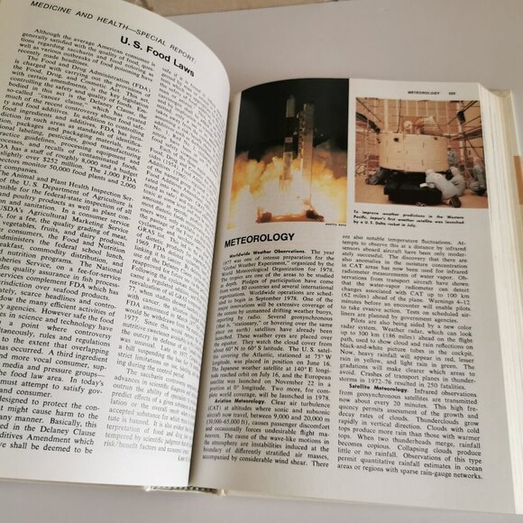 1978 Year Book Encyclopedia Vintage Birthday Gift Annual Recap Grolier Gen X - Picture 7 of 10